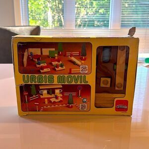 Vintage Goula Urbis Mobil wood pieces toy